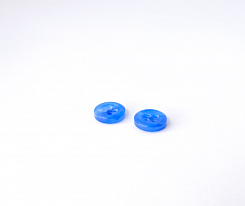 Пуговица рубашечная / блузочная пластик 4 прокола св.синий 10 мм
