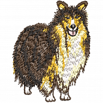 Дизайн для вышивки «Собака Колли»
