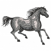 Дизайн для вышивки «Лошадь 17.2 х 13.6 см»