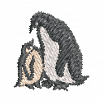 Дизайн для вышивки «Пингвины»