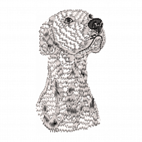 Дизайн для вышивки «Собака серая»