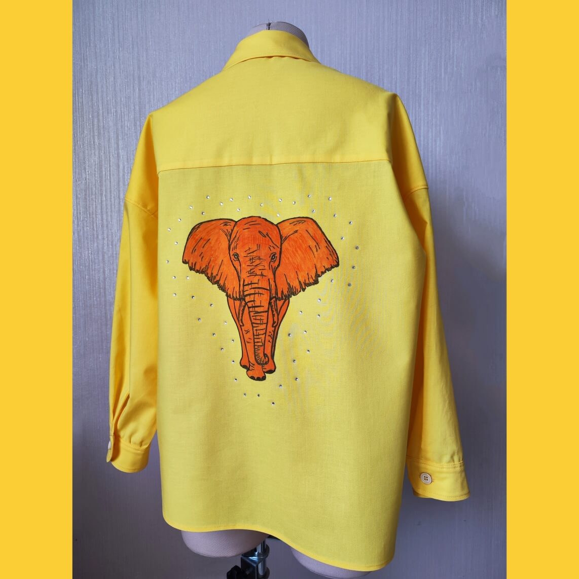 Рубашка женская «Африканский слон»