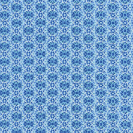 Ткань хлопок пэчворк синий голубой, цветы, Timeless Treasures (арт. Vienna-C2838-Blue)