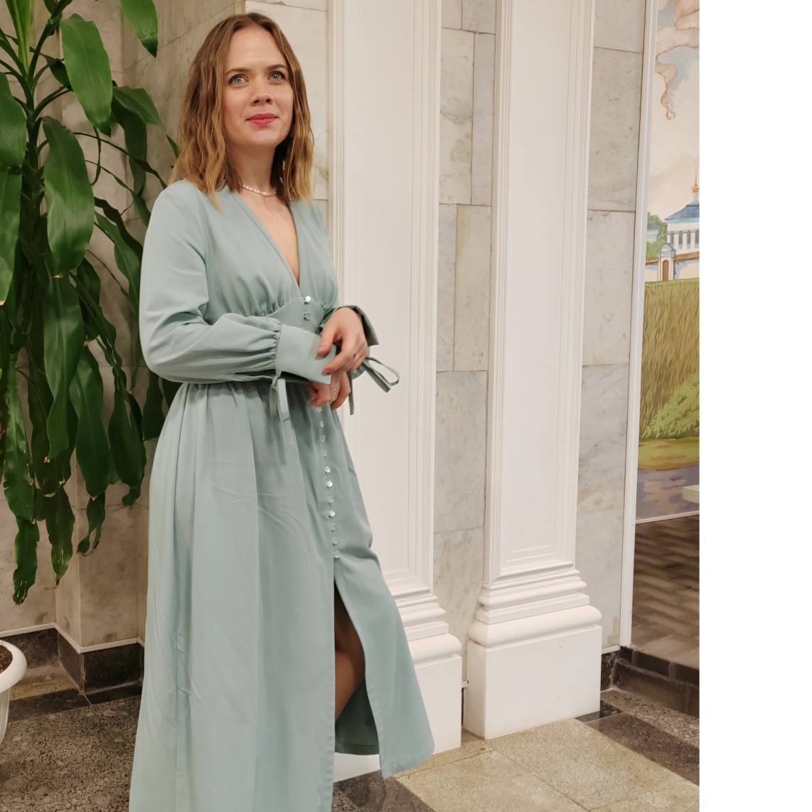 Платье «Морозная мята»