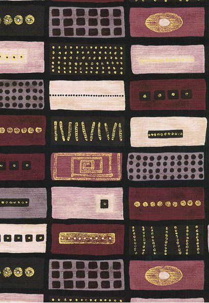 Ткань хлопок пэчворк черный коричневый бордовый, ложный пэчворк, Stof (арт. 86984)