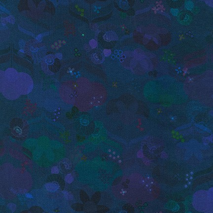 Ткань хлопок для пэчворка синий, фактура, Robert Kaufman (арт. WELD-19459-69)