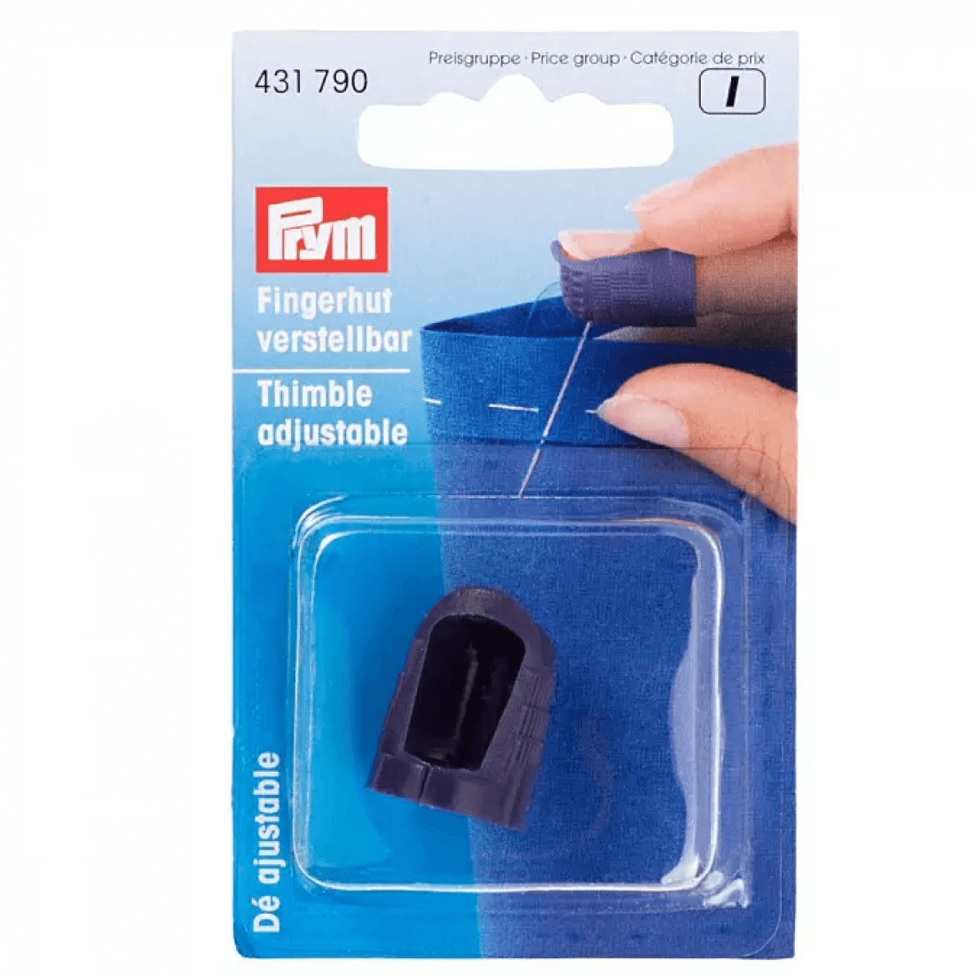 Наперсток  Prym 431790 пластик регулируемый