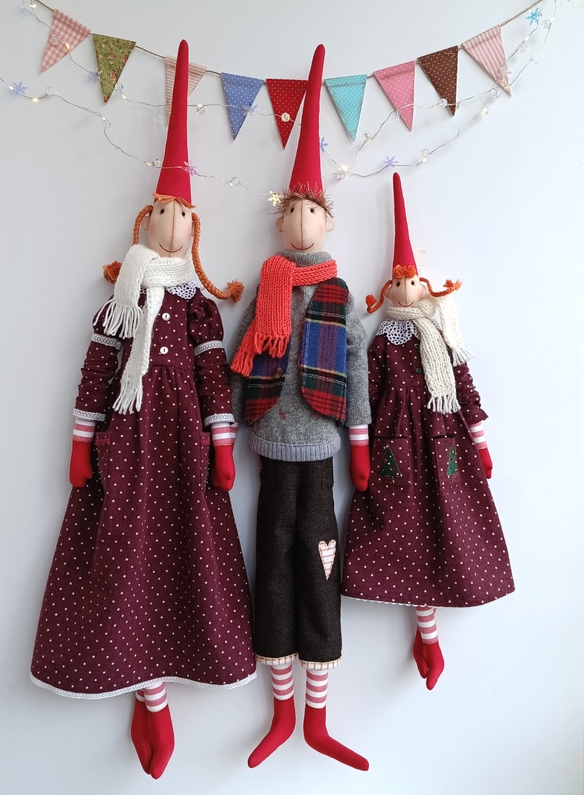Новогодние гномы в стиле Maileg