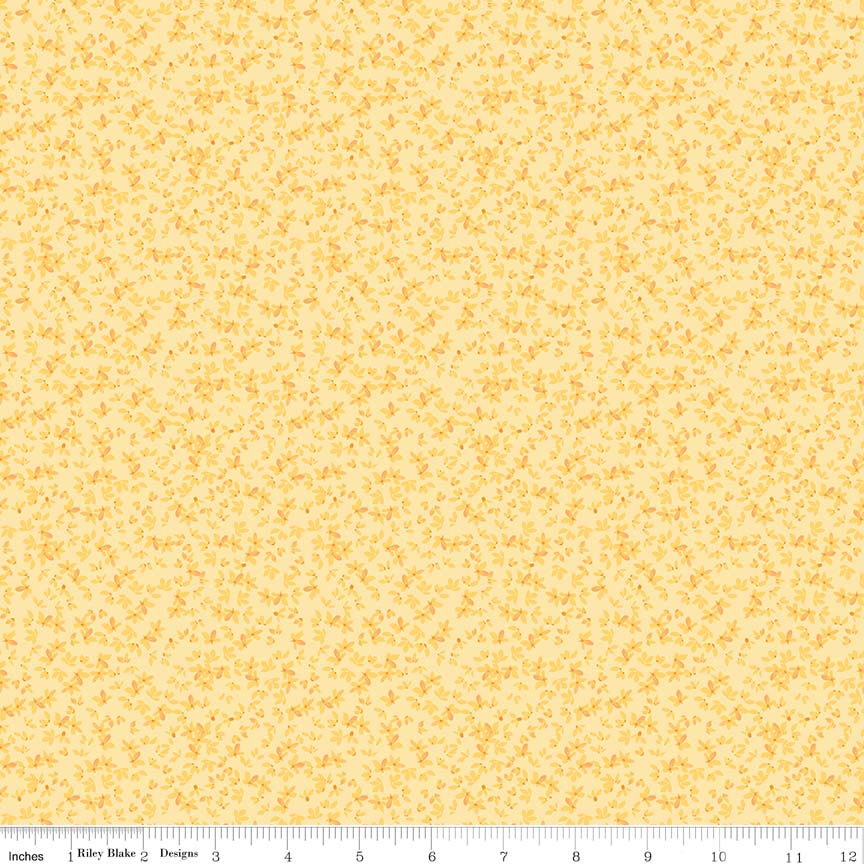 Ткань хлопок для пэчворка желтый, фактура, Riley Blake (арт. C6883-YELLOW)