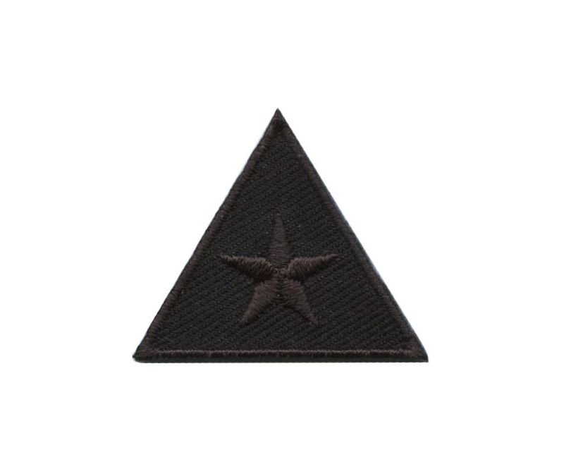 Нашивка «Заплатка-звезда в треугольнике», черная