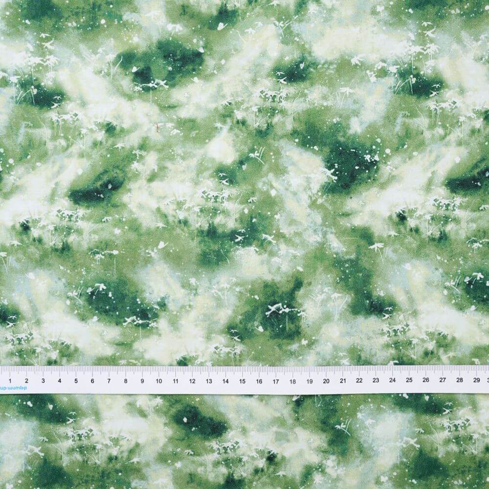 Ткань хлопок для пэчворка зеленый, фактура, P&B (арт. 5545 G)