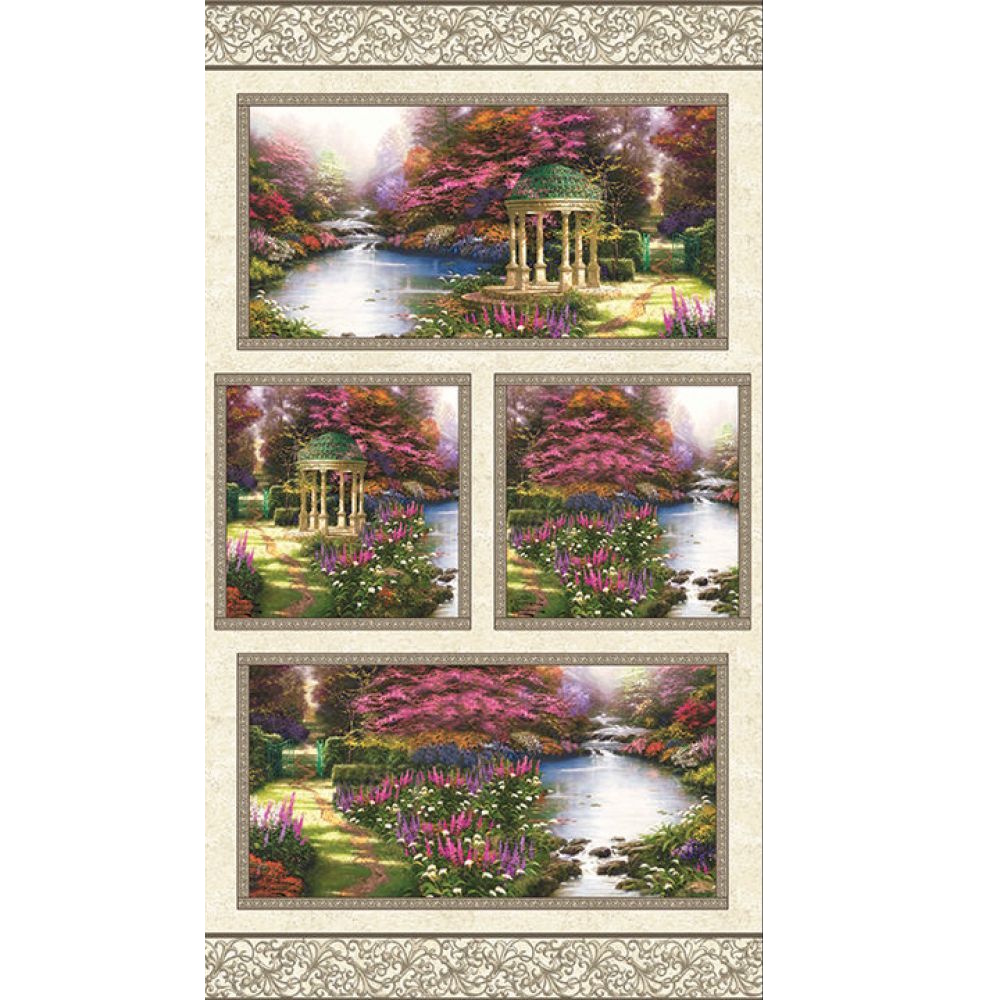 Ткань хлопок для пэчворка для одежды разноцветные, природа, Benartex (арт. 0545599B)