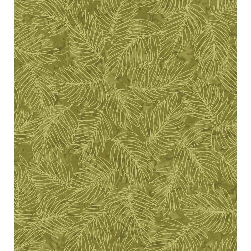 Ткань хлопок для пэчворка болотный, флора, Maywood Studio (арт. MAS9524-G)