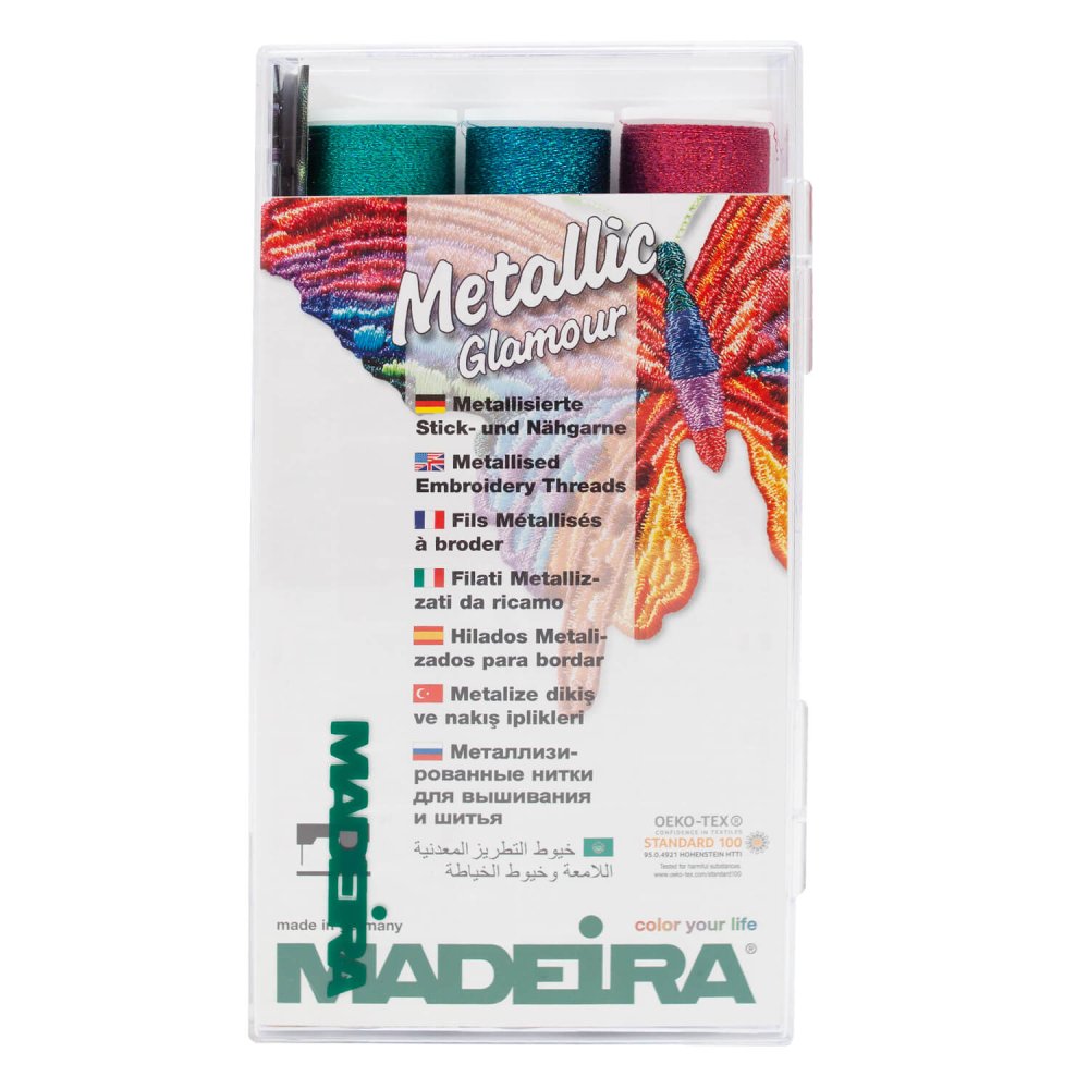 Набор ниток для вышивки Madeira арт. 8020 Metallic Supertwist 18 х 200 м