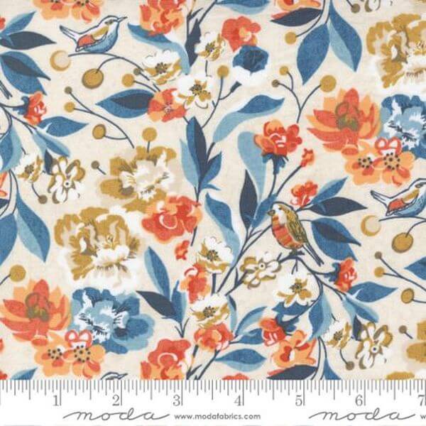 Ткань хлопок для пэчворка для одежды разноцветные, цветы, Moda (арт. 30700 11)