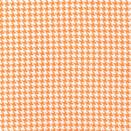 Ткань хлопок пэчворк белый оранжевый, гусиные лапки, Michael Miller (арт. 120016)