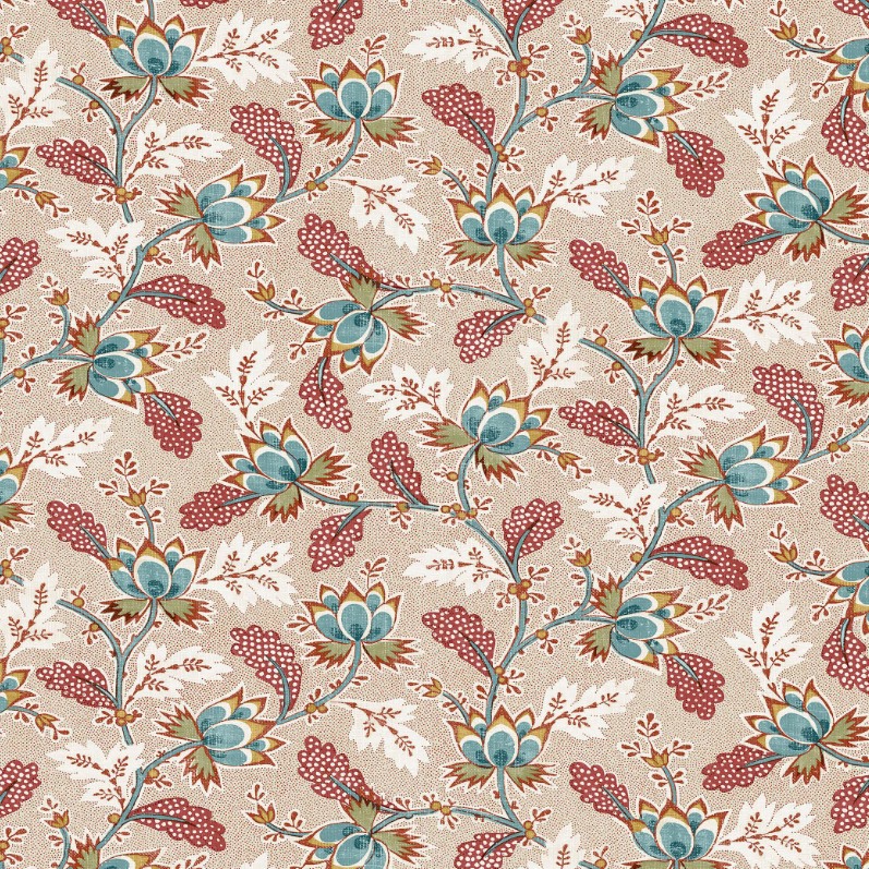 Ткань хлопок для пэчворка розовый, цветы, FreeSpirit (арт. PWSA061.MULBERRY)