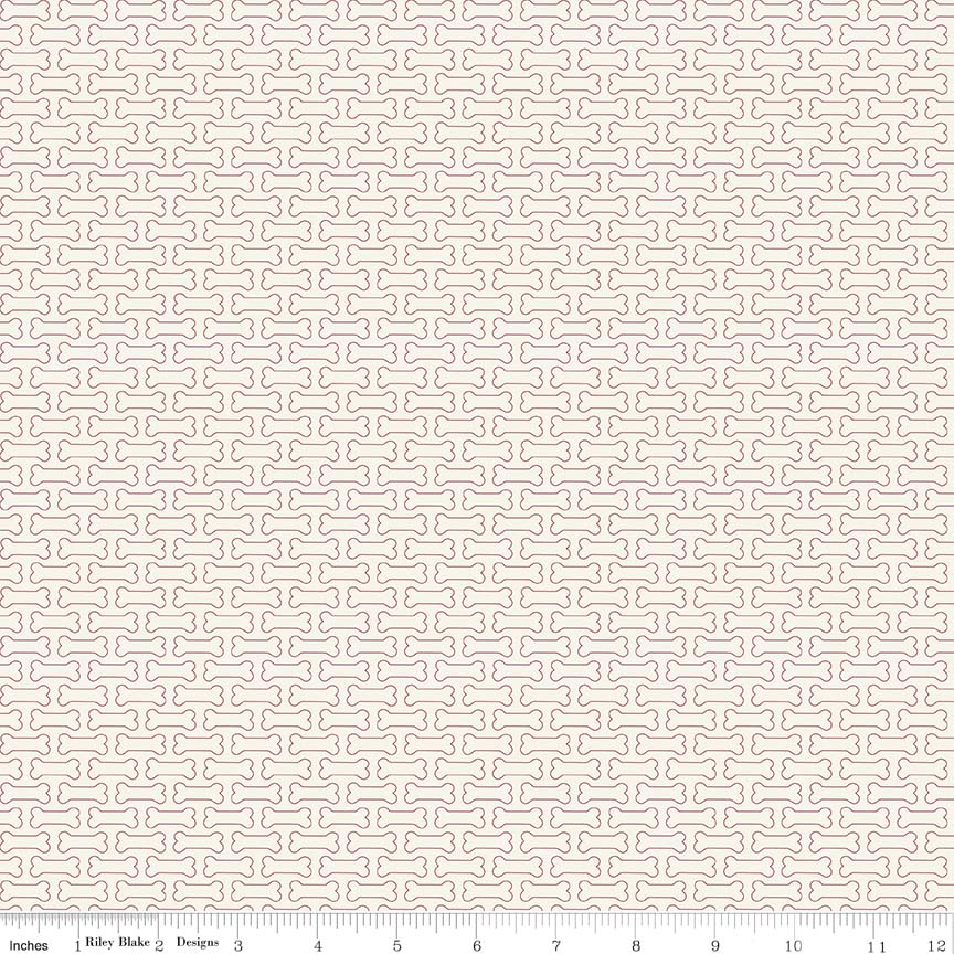 Ткань хлопок для пэчворка бежевый, необычные собаки, Riley Blake (арт. C7553-CREAM)