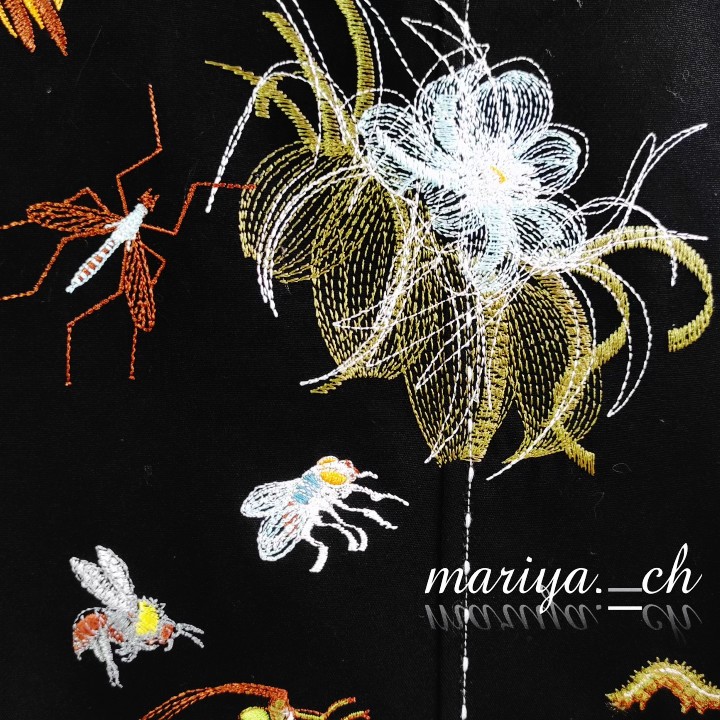 Плащ с вышивкой «Родное болото»