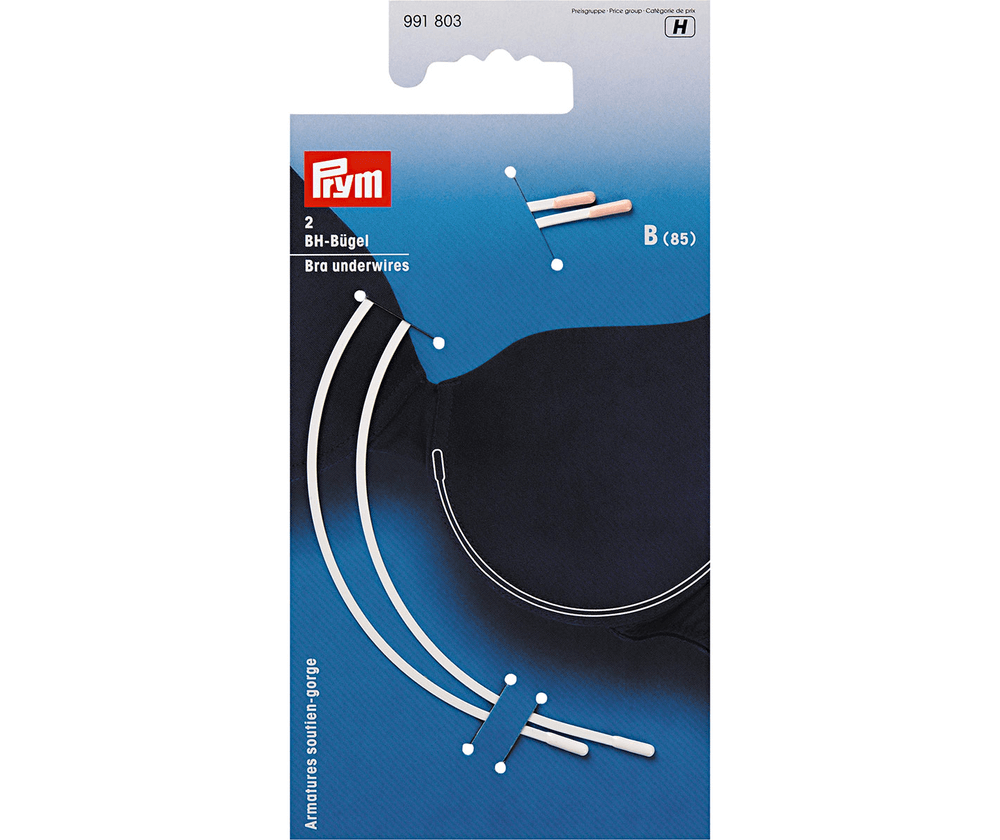 Косточки для бюстгальтера Prym 991803 размер B (85), белый