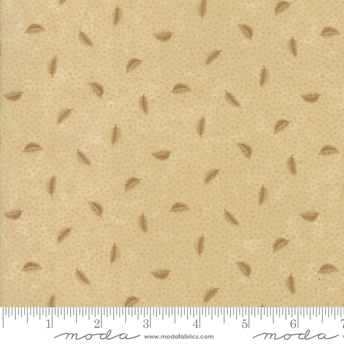 Ткань хлопок пэчворк коричневый, фактура горох и точки, Moda (арт. 9585 11)