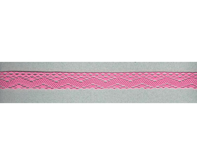 Кружево вязаное хлопковое IEMESA 1796/3L 20 мм розовый