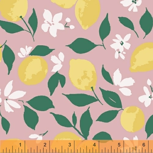 Ткань хлопок пэчворк розовый, ягоды и фрукты флора, Windham Fabrics (арт. 51322-4)