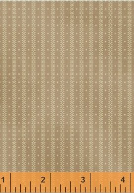 Ткань хлопок пэчворк бежевый, полоски горох и точки, Windham Fabrics (арт. 88600)