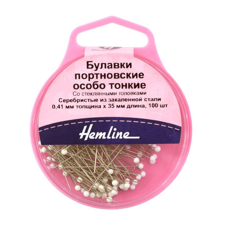 Булавки портновские Hemline арт. 674 41 мм 100 шт.