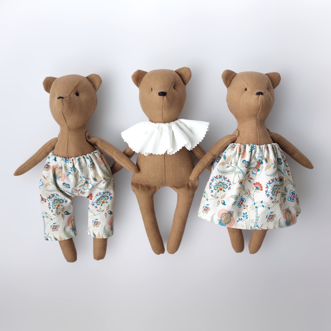 Игрушка «Мишка из льна»