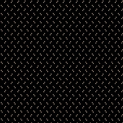 Ткань хлопок пэчворк черный, горох и точки, Windham Fabrics (арт. 76371)