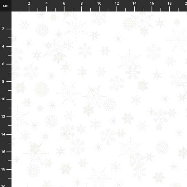 Ткань хлопок пэчворк белый, новый год, Stof (арт. 4598-117)