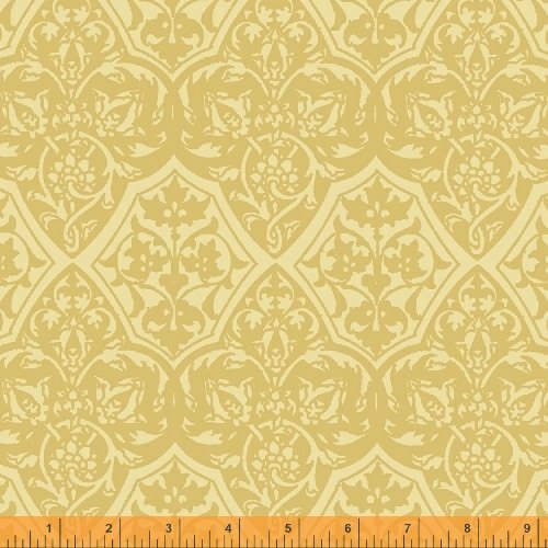 Ткань хлопок пэчворк бежевый, дамаск, Windham Fabrics (арт. 115169)