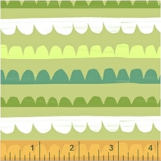 Ткань хлопок пэчворк зеленый, геометрия, Windham Fabrics (арт. 39949-1)