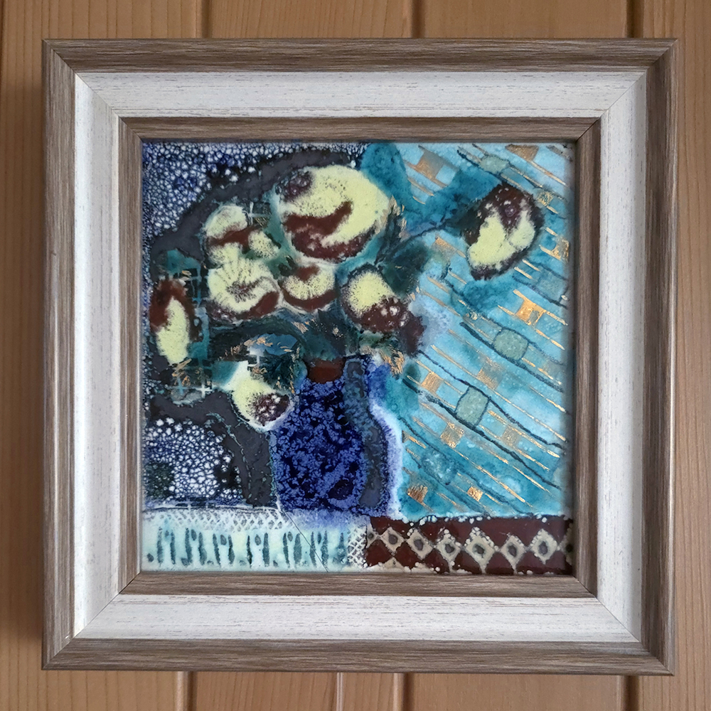 Картина «Букет в синей вазе»