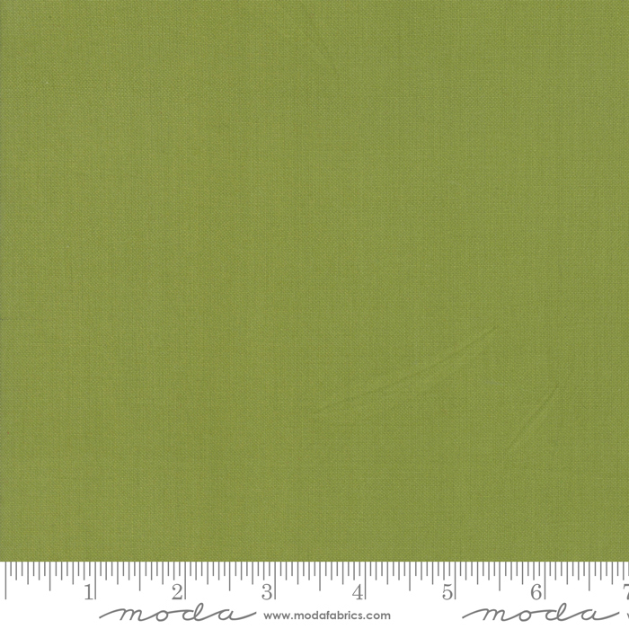 Ткань хлопок пэчворк зеленый, однотонная, Moda (арт. 255221)