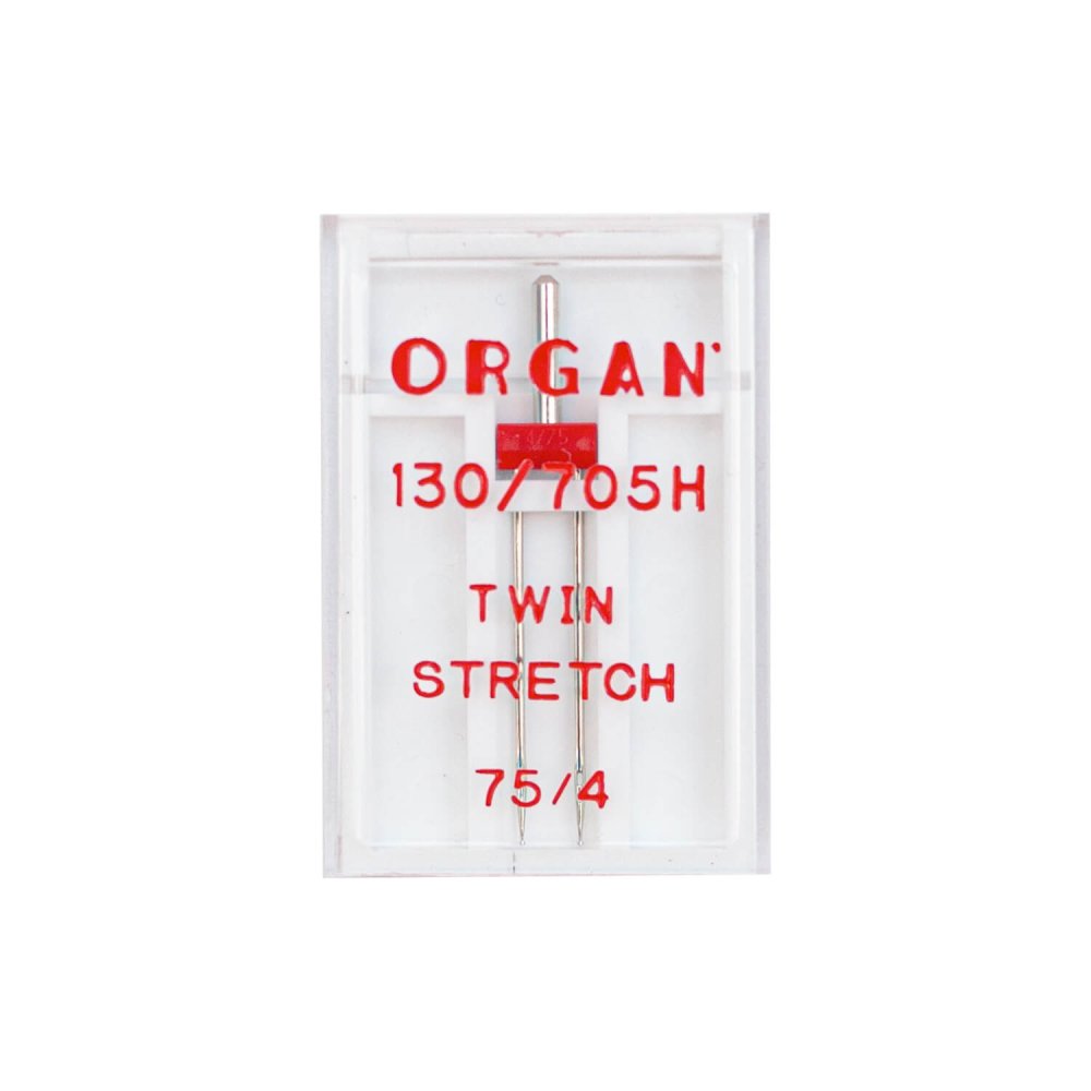 Иглы стрейч Organ двойные № 75/4.0 1 шт.