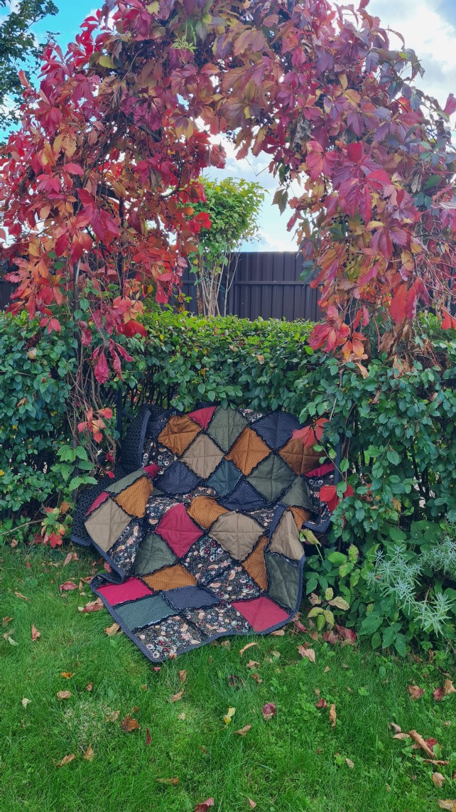 Плед в лоскутной технике «Потрепыш»