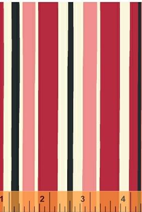 Ткань хлопок пэчворк малиновый, полоски, Windham Fabrics (арт. 31754-3)