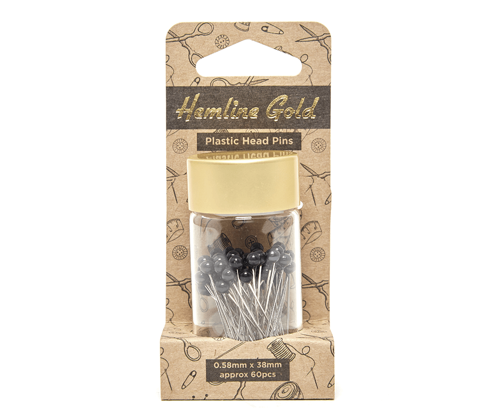 Булавки удлиненные Hemline арт. 678.BK.HG 38 мм, 60 шт.