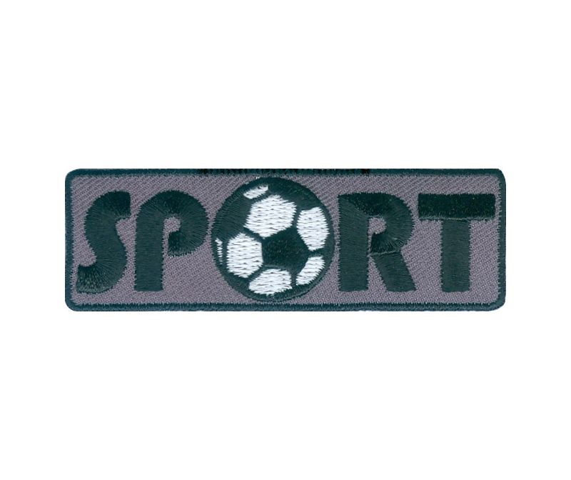 Нашивка «Спорт - футбол», серый