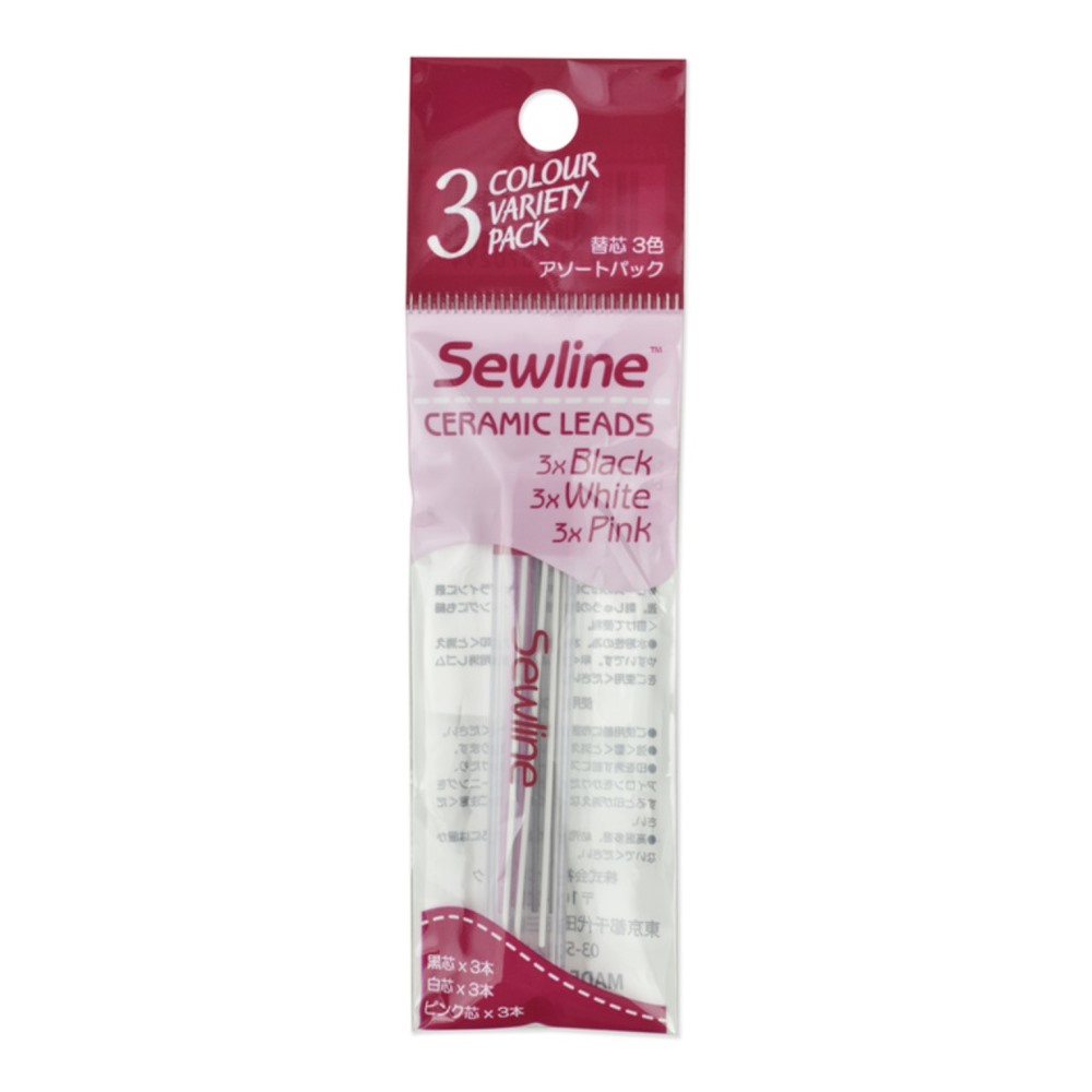 Грифели запасные Sewline FAB50033 9 шт., белый/черный/розовый