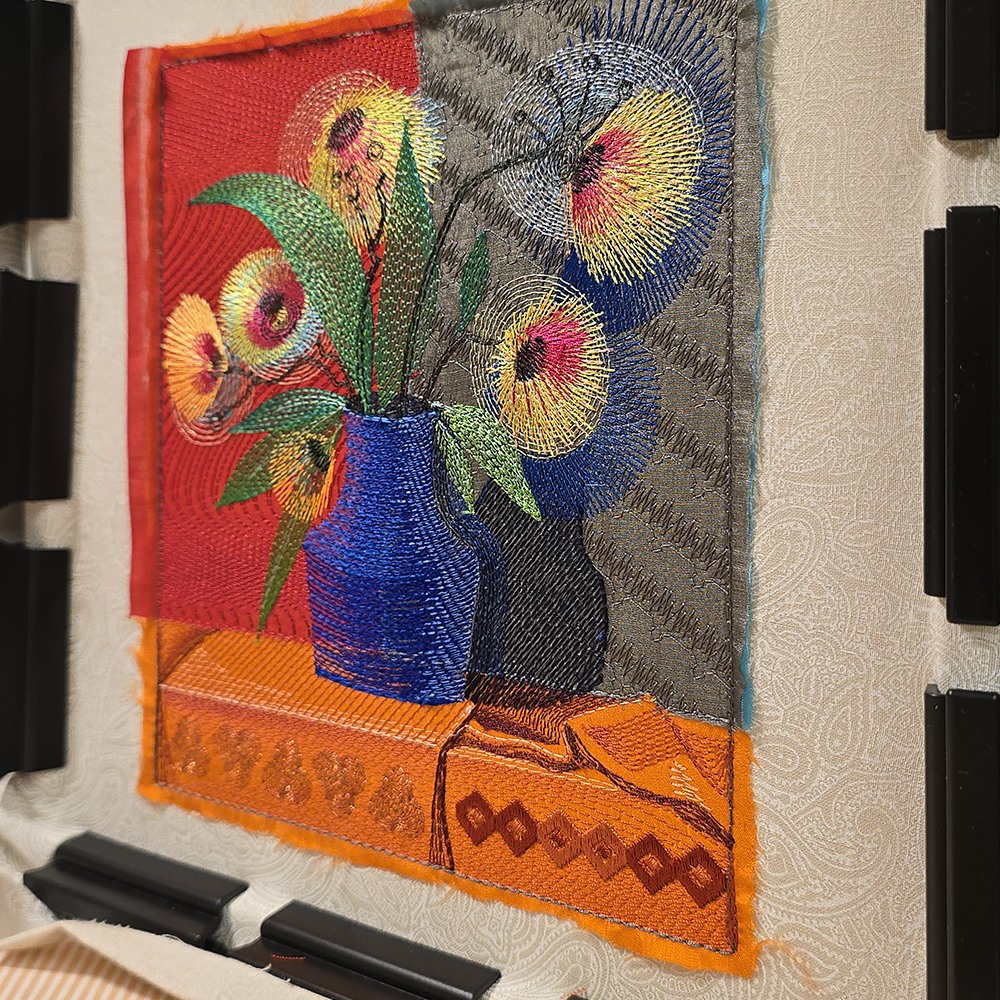 Картина «Букет в синей вазе»