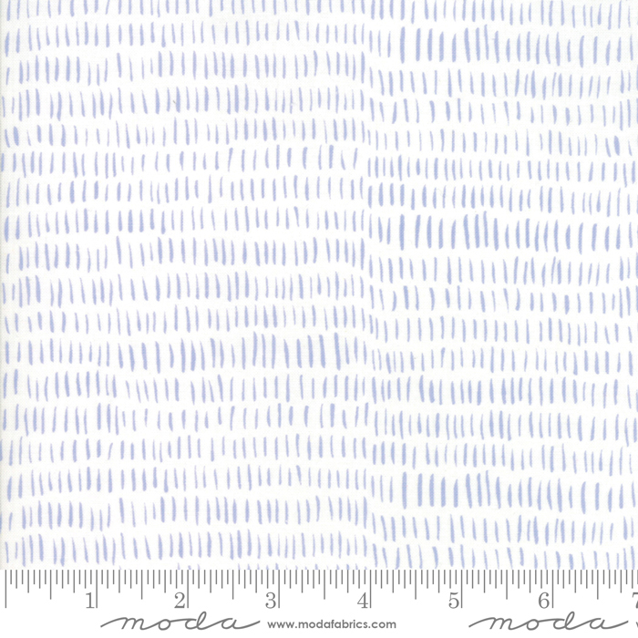 Ткань хлопок для пэчворка для одежды белый, полоски, Moda (арт. 45521 14)