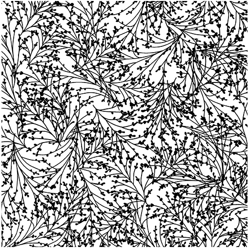 Ткань хлопок пэчворк белый, флора, Benartex (арт. 1040799B)