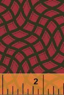 Ткань хлопок пэчворк черный бордовый, клетка, Windham Fabrics (арт. 76423)
