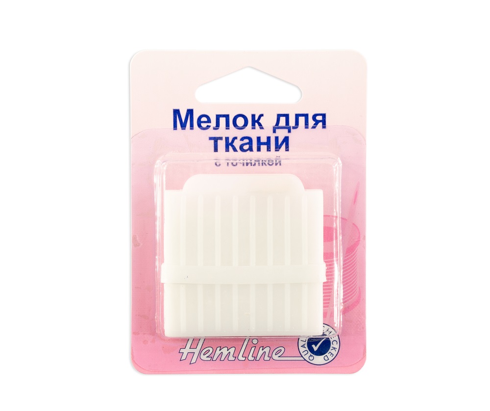 Мел с точилкой Hemline арт. 246 белый
