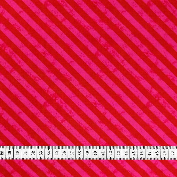 Ткань хлопок для пэчворка розовый, полоски, ALFA (арт. 5416-11)