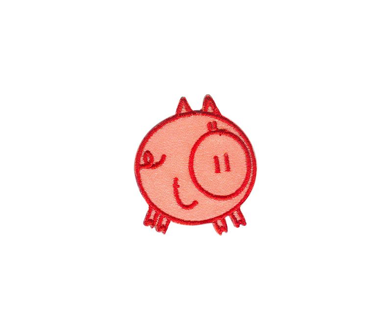 Нашивка «Свинка», розовая