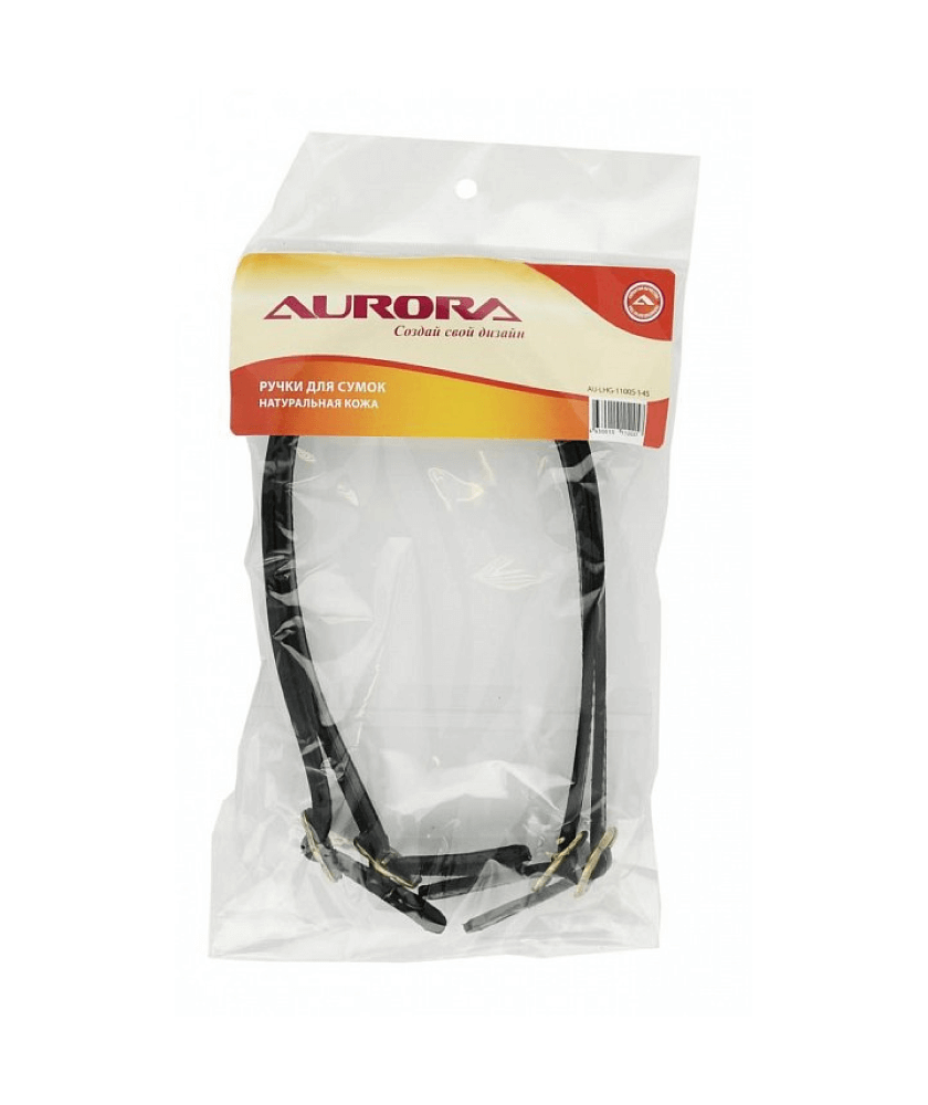 Ручки для сумок Aurora AU-LHG-11005-1-45 натур. кожа, черный